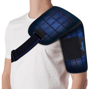 NEWGO Shoulder Ice Pack Wrap for Pain Relief, 2 Hours Long Lasting Cold Therapy Rotator Cuff Ice Pack for Shoulder Recovery After Surgery, Swelling, Tendonitis
