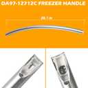 DA97-12712C Freezer Handle Compatible with Samsung Door,Samsung Refrigerator Freezer Door Handle Replacement,Compatible with RF28HMEDBSR RF28HMELBSR RF30HBEDBSR RF24FSEDBSR RF31FMEDBSR RF30KMEDBSR