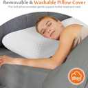 Sweetcrispy Cooling Gel Memory Foam Pillows for Sleeping, Back and Side Sleeper Support, Standard Size-Medium Firm, Bed Pillows for Adults with Washable Cover and Breathable Mesh 1 Pack, White