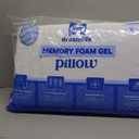 Sealy Dreamlife Queen Size Memory Foam Cooling Pillow with Surface Guard Technology, Removable Machine-Washable Cover, White (2 Pack)