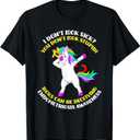 Endometriosis Awareness Unicorn Endometriosis Warrior T-Shirt (Small, Black)