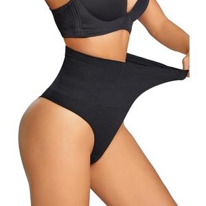 Dulchany Thong Shapewear Tummy Control Underwear for Women Seamless Body Shaper Panties size L