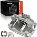 A-Premium Rear Left Disc Brake Caliper Assembly with Bracket Compatible with Cadillac, Chevrolet & GMC Models - Silverado 1500, Sierra 1500, Tahoe, Safari, Suburban, DeVille, Yukon