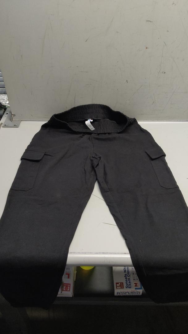 ODODOS Stretch Woven Relaxed Cargo Pants for Women Cinchable Hems Lightweight Casual Sweatpants with Pockets S