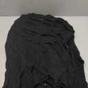 AmlieBoutik Women Deep V Neck Empire Waist Long Sleeve Knit WrapTop Sweater (X-Large, Black)