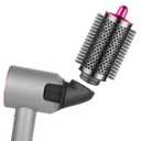 Upgraded Connector Adapter with Large Round Volumizing Brush for Dyson Supersonic Hair Dryer, Round Brush and Adapter Attachment for Converting Hair Dryer for Airwrap, Rose