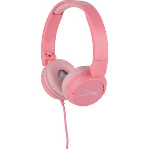 Altec Lansing Over The Ears Kids Headphones - Wired - Volume Limiting Technology for Developing Ears, Ages 6-9, Perfect for Learning from Home, Pink
