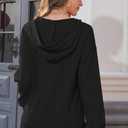 Casual Sweatshirt for Women: Funny Love Heart Graphic Long Sleeve Pullover Top (Medium, Black)