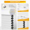 HOMEDEMO Cellular Shades Cordless White-Blackout 34" W x 64" H | Honeycomb Shade Blinds, Thermal Insulated Noise Reduction for Windows Inside & Outside Mount