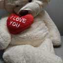 MaoGoLan Big Teddy Bear 5 Feet Tall - I Love You Red Heart Giant Stuffed Animal for Girlfriend, Boyfriend, Wife, Lover - Valentine's, Anniversary, Birthday