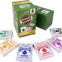 GSE Games & Sports Expert 6-Deck Nertz Card Game, Standard Playing Cards Bulk with 6 Unique Colors, Multiplayer Solitaire Cards Compatible with Poker, Blackjack, Rummy, Go Fish, Bridge