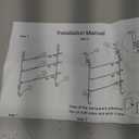 Over The Door Towel Rack with 3-Tier Adjustable Pole, Stainless Steel Towel Racks in Silver for Bathroom