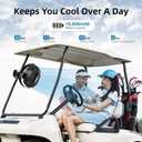 10000mAh 30hrs Portable Fan Rechargeable, 8-Inch Battery Operated Clip on Fan, USB Fans, 4 Speeds, Strong Airflow, Sturdy Clamp for Golf Cart Office Desk Outdoor Travel Camping Bed Truck Treadmill