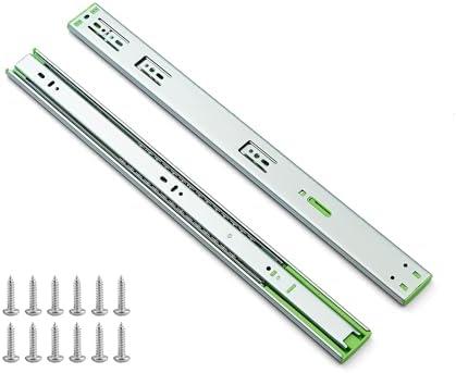 NIBNIE 6 Pairs 22 Inch Soft Close Drawer Slides, Heavy Duty Full Extension Ball Bearing Self Closing Drawer Slides Side Mount for Kitchen Cabinet, RV, Tool Box, 150 LB Capacity