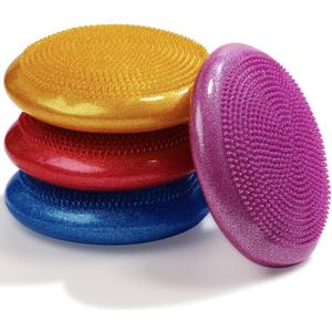 Libima 4 Pcs Glitter Wiggle Seat for Sensory Kids Inflated Wobble Cushion Sensory Seat Flexible Seating for Classroom Elementary, Balance Disc with Pump for Kids Adult Office Home (Vibrant Color) Libima 4 Pcs Glitter Wiggle Seat for Sensory Kids Inflated Wobble Cushion Sensory Seat Flexible Seating for Classroom Elementary, Balance Disc with Pump for Kids Adult Office Home (Vibrant Color)