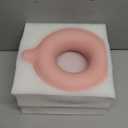 Pink Vase Decor Donut Vase Set of 2 - Circle Hollow Vases, Modern Matte Ceramic Vases for Entryway Living Room Bedroom Dining Table Centerpiece Office Home Decor