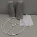 Lampshades Set of 2, 13" Top x 13" Bottom x 10" High Drum Lampshade,Traditional Lamp Shade, Assembly Required, Medium-sized Lampshades for Table Lamp, Floor Lamp, Bedside Lamp,Gray