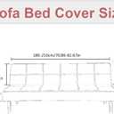 Armless Sofa Bed Cover Futon Slipcover Velvet Stretch Spandex Folding Sofa Couch Non-Armrest Furniture Protector (Velvet Bright Teal)