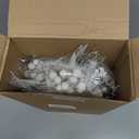 Moucuny 75 Pcs Christmas Glitter Picks Artificial Christmas Tree Picks and Sprays for Tree 5 Styles Berries Stems Cedar Bay Leaves Fern Pine Branches for Vase Fillers Wreath Garland(White)