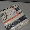 Fall Pumpkin Pillow Cover 18x18 Fall Decor Cushion Cover Autumn Stripe Throw Pillow Cover Thanksgiving Farmhouse Decorative Cushion Cases 18x18 Set of 4 (Dark Tones)