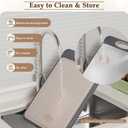 GUANCI Cutting Board for Kitchen, Stainless Steel Cutting Board Double Sided for Chopping Meat/Vegetables, Stainless Steel/Wheat Straw PP, Kitchen Gifts Easy to Clean Large 1611