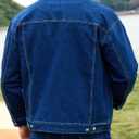 Bindefon Denim Jackets for Men Trucker Jean Jacket Unlined Coats Spring Fall Outfits (M)
