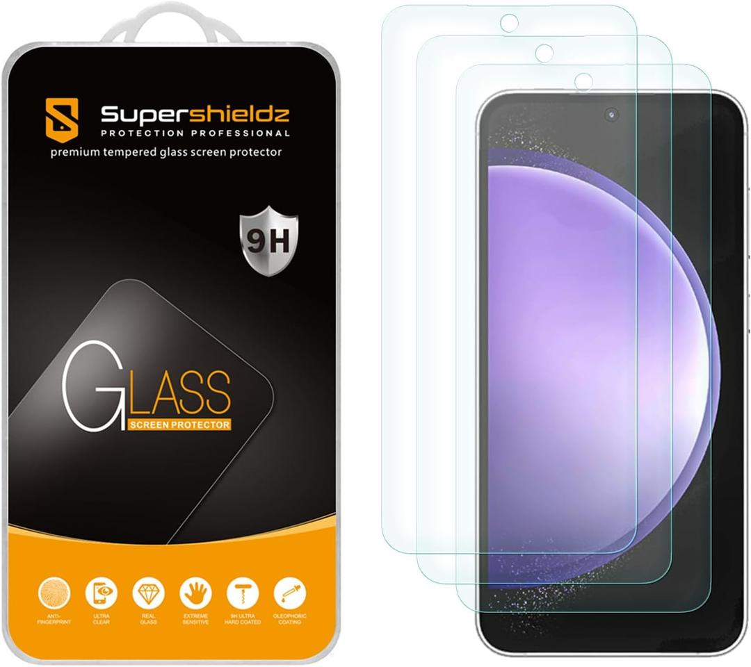 Supershieldz (3 Pack) Designed for Samsung (Galaxy S24 FE) [FE Model Only] Tempered Glass Screen Protector, Anti Scratch, Bubble Free