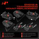 A-Premium 6 PCS Engine Motor and Transmission Mount Kit Compatible with Chevrolet Impala Monte Carlo & Buick Regal & Pontiac Grand Prix & Oldsmobile, Automatic Transmission, Replace# 22112600
