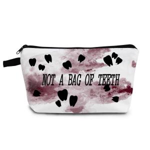 Teeth Makeup Bag Dental Organizer Bag Toiletry Zipper Pouch Not A Bag Of Teeth