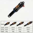 Bike Rear Shock, Air Pressure Shock Absorbers, 125/150/165/190/210mm, 20/30/35/50/60mm Travel, Hydraulic Rear Suspension Shock for Mtb/e-bike (210 * 60mm)