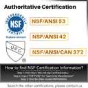 ICEPURE PLUS UKF8001 NSF/ANSI 53 Certified Replacement for Everydrop EDR4RXD1, Whirlpool Filter 4, Maytag UKF8001AXX-200, MPF15090, WF-UKF8001, Puriclean II, RWF0900A Refrigerator Water Filter, 3PACK
