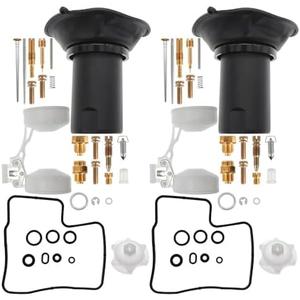 2 Pcs Carburetor Rebuild Kits Replacement for Honda VT1100C Shadow Spirit 1997 1998 1999-2005 Carb Repair kit with Float