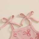YINGISFITM Toddler Baby Girl Clothes Bowknot Sleeveless Halter Overalls Shorts One Piece Romper Jumpsuit Summer Outfit (12-18 Months, Pink)