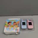 Walkie Talkies for Kids Pack of 2, Rechargeable Long Range Two Way Radios Toys for Boys Girls Age 3-5, Outdoor Adventure Camping Hiking, Birthday with Pink Blue Design