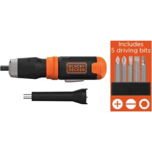 BLACK+DECKER Cordless Screwdriver, Alkaline (BCF601AA)