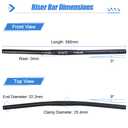 MIGHTYDUTY Bike Handlebar 25.4 * 580mm -0/30/50/70/90mm Rise Aluminum Alloy Mountain Bicycle Handlebar for Cycling MTB Road Bike (0mm,Flat Bars)