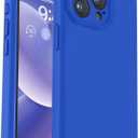 Vooii Compatible with iPhone 16 Pro Max Case, Liquid Silicone Upgrade [Camera Protection] [Soft Anti-Scratch Microfiber Lining] Shockproof Phone Case for iPhone 16 Pro Max 6.9 inch - Klein Blue