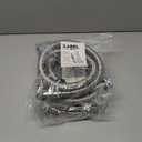 2 x Kabel-Elektro 4 Ft. washing machine hoses Set (Straight / 90 deg.). Wide internal Diameter, 3/4 inches connector compatible NPT faucets and washing ports, Stainless Steel, PVC