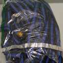 Ultra Lightweight 50FT Garden Hose - Heavy-Duty Kink-Free Flexible Hose, Non-Expanding Design with Aluminum Brass Fittings, Crush-Proof for Yard/Lawn/Outdoor Use(black-blue, 50 FT)