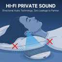 Under Pillow Speakers Bluetooth for Sleeping,Mini Portable Bed Thin Speaker Built-in White Noise Sound Machine Headphone for Side Sleeper(Blue)