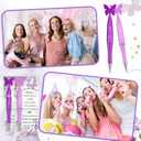 Spakon 60 Set Butterfly Favors for Guest Butterfly Ballpoint Pens Thanks You Cards Gifts Bulk for Souvenirs Prizes Wedding Party Favors(Purple)