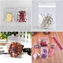 3 x 4" Small Zip Bags 500ct Reclosable Zip Seal Lock Bags 2 Mil Clear Plastic Bag for Jewelry Pill Ring Candy Coin Beads 4 Sizes to Choose from