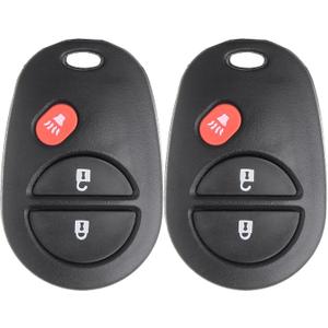 SCITOO Compatible with 2X3 Button New Key Fob Keyless Entry Remote Replacement Transmitter Clicker Beeper Alarm fit 04-16 for Toyota Sienna Tacoma Tundra Highlander Sequoia GQ43VT20T