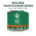 Starbucks K-Cup Coffee Pods, Medium Roast Hot or Iced Coffee, Decaf House Blend, 40 Keurig Pods (EXP 03/04/27)