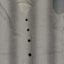 Men's Linen 2 Piece Suit Slim Fit Wedding Groom Groomsmen Summer Vest Shorts Set (Beige), Size XXL