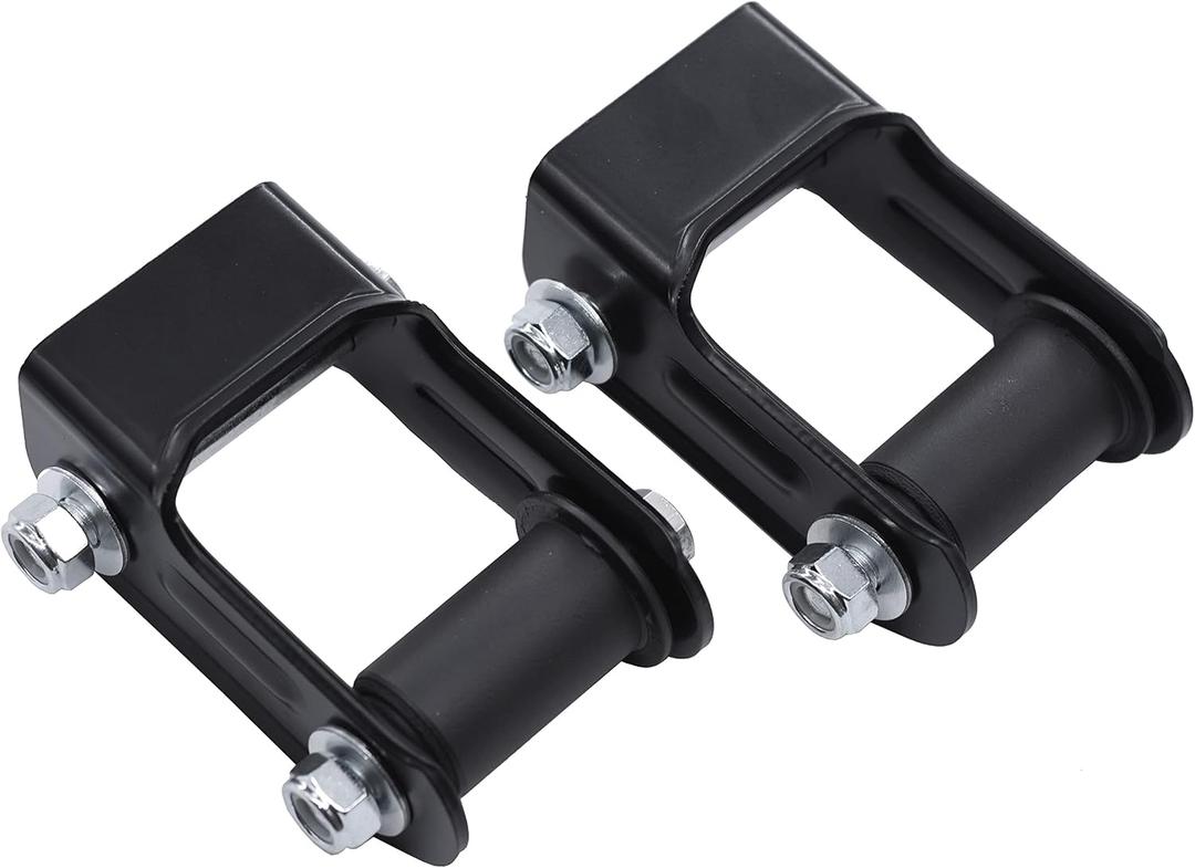 1 pair Rear Leaf Spring Shackle kit Compatible with 94-04 GMC Jimmy Sonoma | Chevy S10 Pickup | 96-00 Isuzu Hombre | 94-01 Bravada,Replace # 15665302 722-028