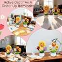 Knitted Flower Handmade Artificial Flowers, Potted Plant, Sunflower Decor, Flower Decor