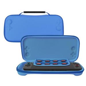 Anleo Carrying Case for Nintendo Switch 2 (2025), Switch 2 Large Capacity Protective Hard Case Portable Travel Bag with 8 Game Card Slots (Blue)