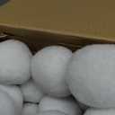 Fovths 200 Pack Snow Toy Ball for Kids 2 Inch Artificial Snow Fight Ball Set Realistic Fake Snow Toss Ball Set for Indoor & Outdoor Snow Fight Christmas Tree Decoration and Winter Family Toss Games