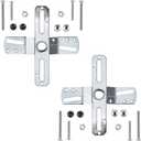 Canomo 4" Universal 360 Rotation Light Fixture Crossbar, Cross-Shaped Lighting Crossbar with Screws and Nuts, 2 Pack